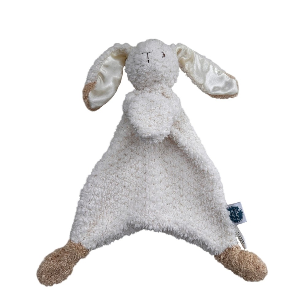 Mary‎ Meyer Bunny Lovey White Pebble Plush Stuffed Animal Security Blanket 15"